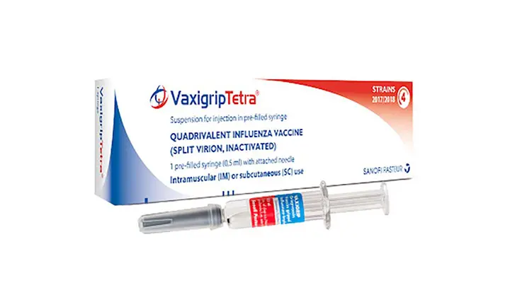 واکسن فرانسوی (Vaxigrip Tetra)